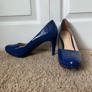 👠 Cole Haan - Vintage Cobalt Blue Patent Leather Pumps